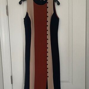 Eva Mendes for New York & Company Colorblock Midi Dress